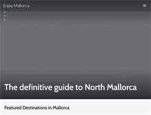 Tablet Screenshot of enjoymallorca.com